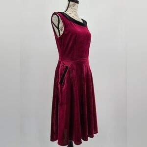 Orchid Bloom Raspberry Velvet Dress